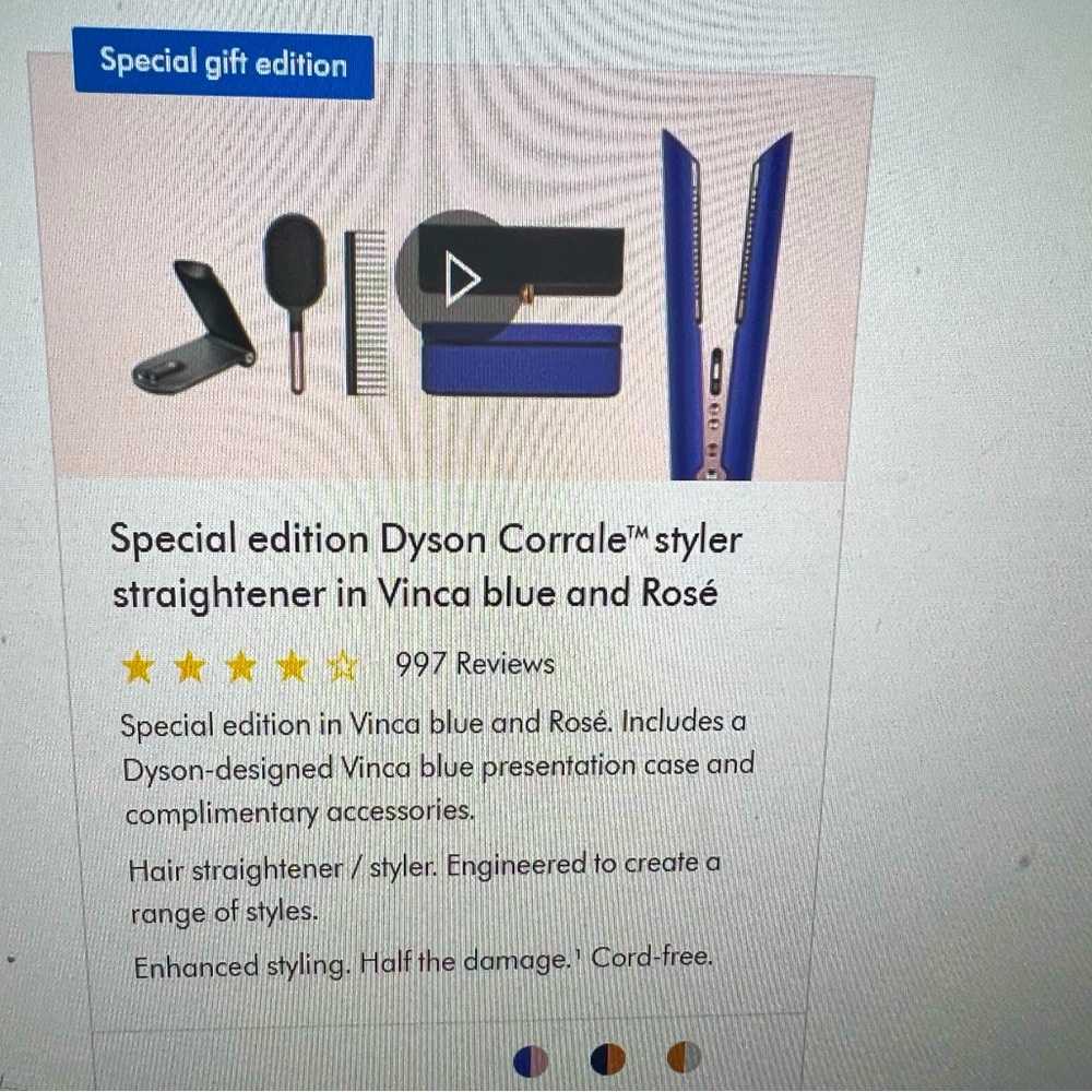 Dyson Corrale styler Straightner. Barely used